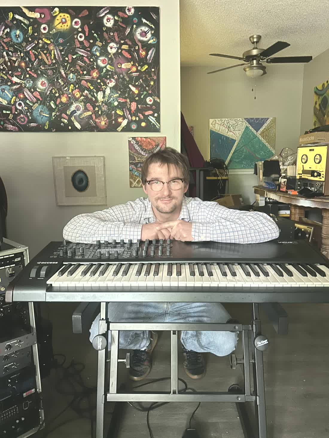 Justin Malinow in the Malinow Audio studio in Nashville